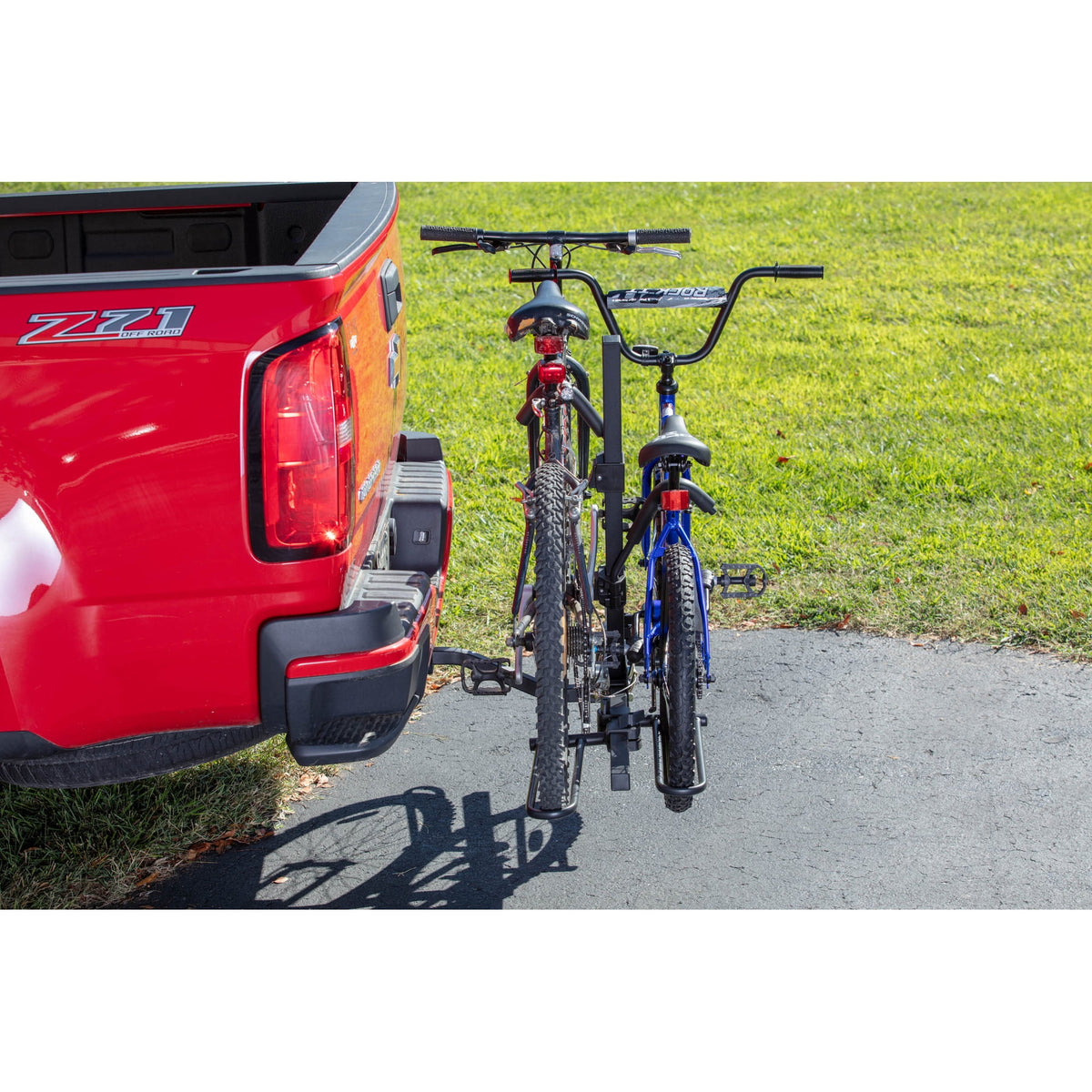 Hyper Tough 80 lbs. Capacity Foldable Hitch-Mount Platform 2-Bike Car Rack 10104071
