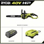Ryobi 18-Inch 40V Cordless Chainsaw Kit With Battery And Charger - RY40530