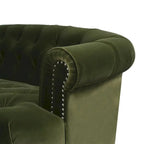 Jennifer Taylor Home La Rosa 84-Inch Velvet Chesterfield Sofa - Tufted Upholstered