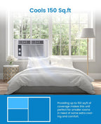 Garvee 5000 BTU Window Air Conditioner, White