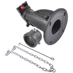 Mustrod C5G1216 Adjustable Cushioned 5th Wheel to Gooseneck Adapter 12" to 16" 20,000 lb for RV Trailer