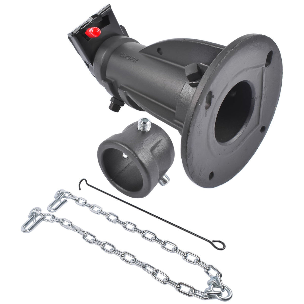 Mustrod C5G1216 Adjustable Cushioned 5th Wheel to Gooseneck Adapter 12" to 16" 20,000 lb for RV Trailer