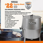 Old Smokey 22 Inch Portable Charcoal Grill - #22