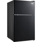 Arctic King Two-Door Mini Fridge With Freezer, 3.2 Cu. Ft., Stainless Steel
