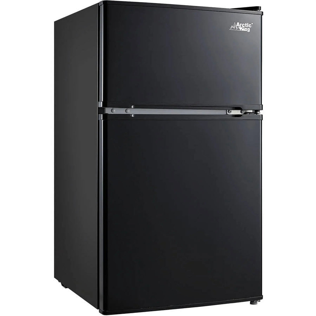 Arctic King Two-Door Mini Fridge With Freezer, 3.2 Cu. Ft., Stainless Steel