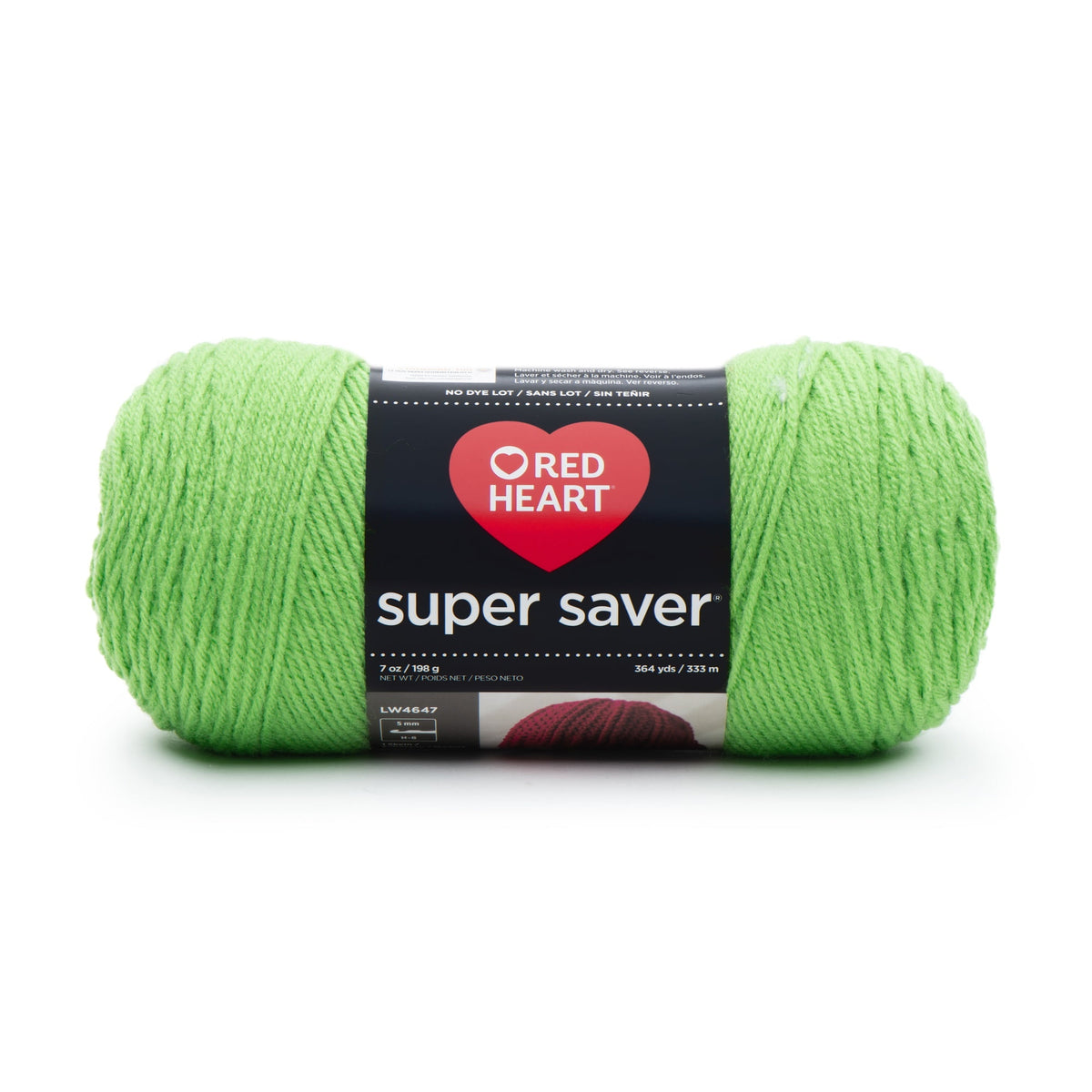 Red Heart Super Saver 4 Medium Acrylic Yarn Black 7oz 198g 364 Yards