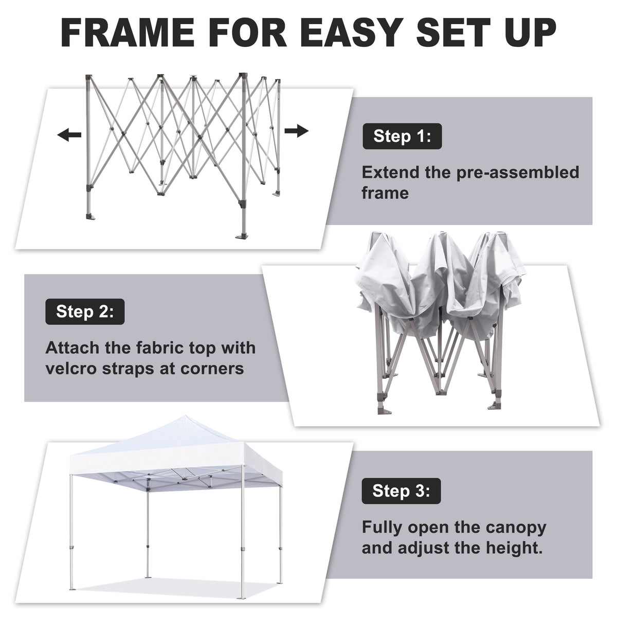 Eurmax Canopy 10' x 20' Violet Pop-up Outdoor Canopy, Heavy Duty Roller Bag