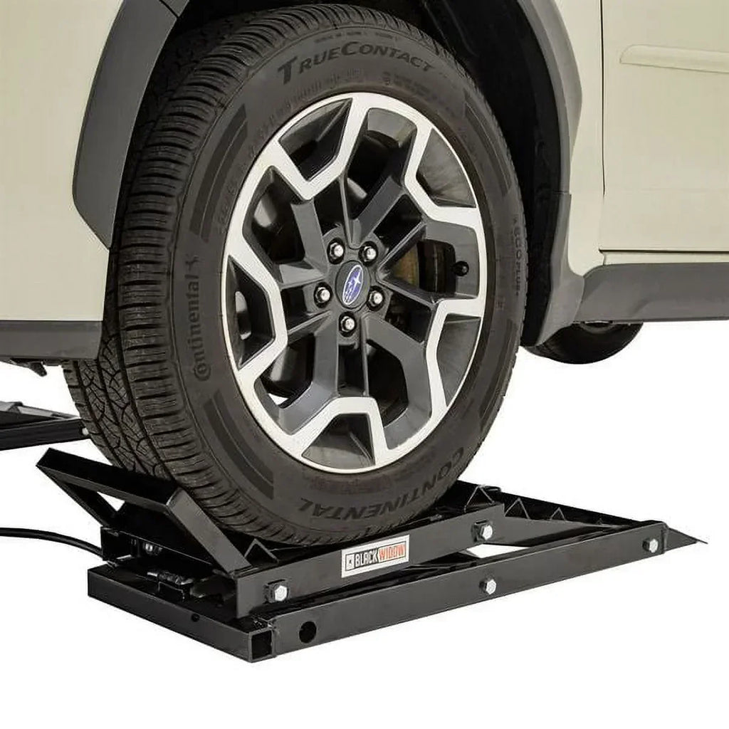 Black Widow Hydraulic Car Lift With Ramp - 3,000 lb. Per Pair Capacity