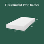 Zinus Spa Sensations 8" Twin Memory Foam Mattress in a Box with Green Tea Infusion and Pressure Relief