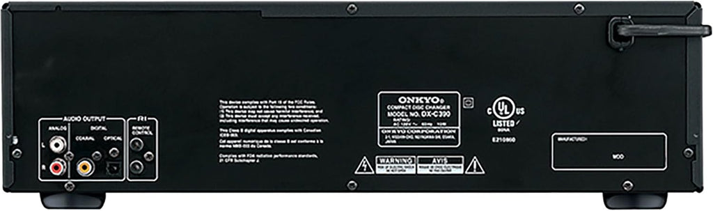 Onkyo 6-Disc CD Changer, Black - DX-C390