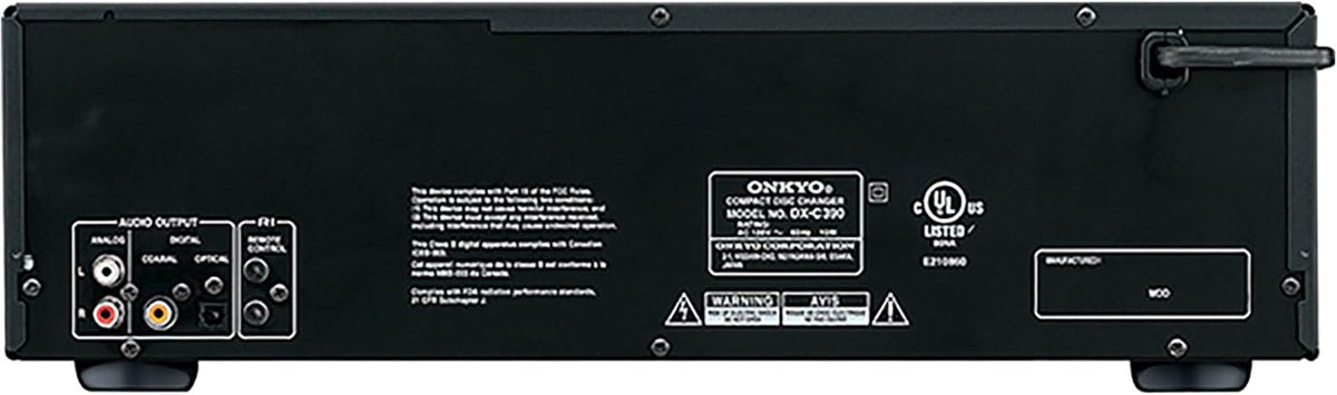 Onkyo 6-Disc CD Changer, Black - DX-C390