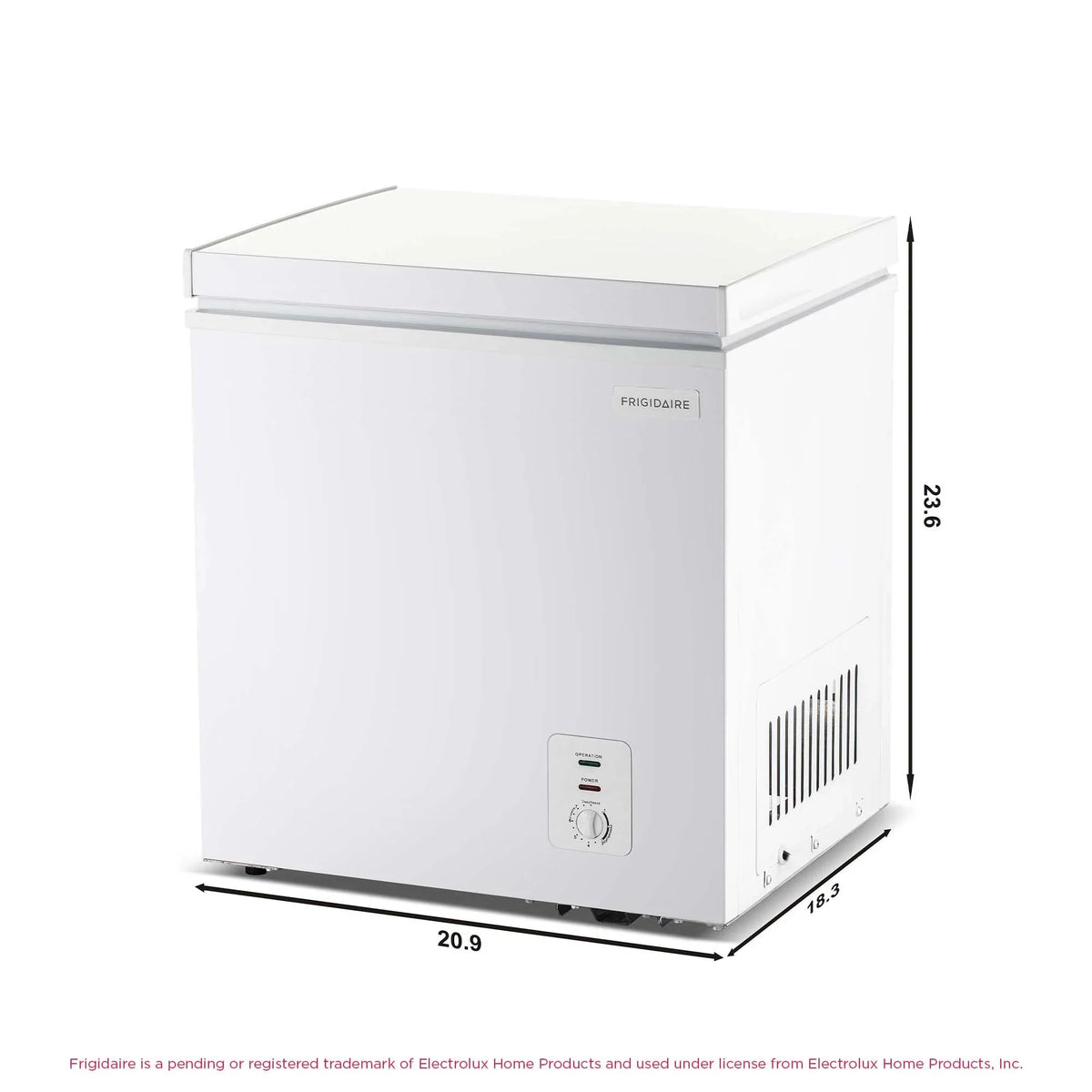Frigidaire Chest Freezer, 2.1 Cu. Ft., White