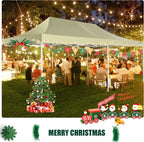COBIZI 10x20 ft Commercial Pop-Up Canopy Tent With 6 Sidewalls And Roller Bag