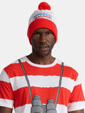 Where's Waldo, Men's & Big Men's Graphic Halloween Cosplay T-Shirt and Matching Character Beanie