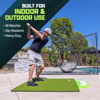 GoSports Elite Golf Hitting Mat for Indoor and Outdoor Practice - Withstands Thousands of Shots - Heavy-Duty Turf Driving Range Mats Works with Golf