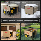 Generator Shed For Storing & Running Generator Outdoor - Combining Generator Covers While Running & Generator Covers for Outside Storage into one