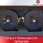 Beech Lane Camper Leveler 2 Pack with Carrying Bag - Precise Camper Leveling, Includes Two Curved Levelers, Two Chocks, Two Rubber Grip Mats, and A