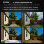 Generator Shed For Storing & Running Generator Outdoor - Combining Generator Covers While Running & Generator Covers for Outside Storage into one