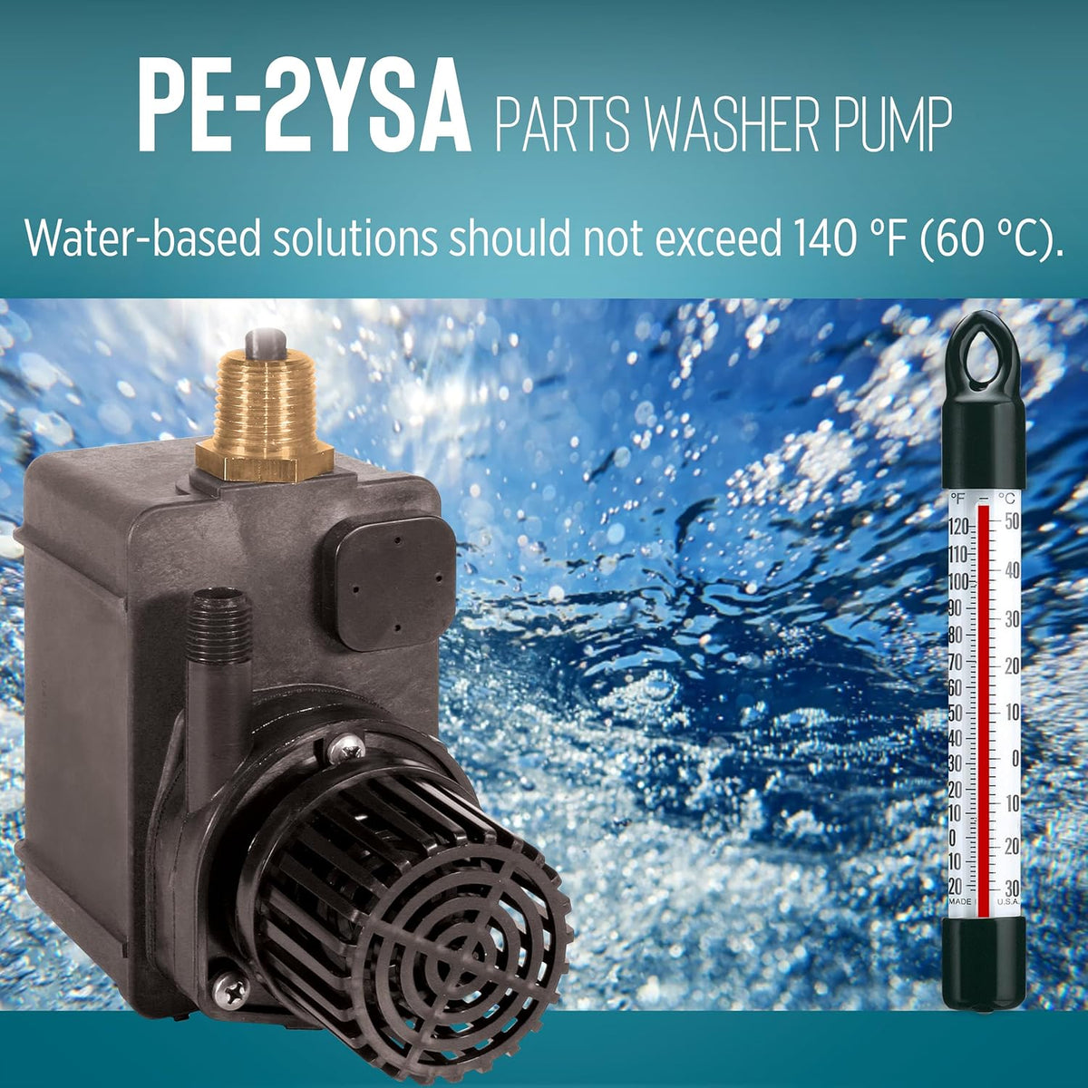 Little Giant PE-2YSA 115V, 300 GPH Submersible Parts Washer Pump, 6' Leads