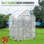 WORKPRO Greenhouse, Heavy Duty Walk-in Greenhouse (56” x 56” x 77”)