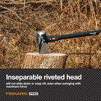 Fiskars Pro IsoCore 8 lb Splitting Maul, 36" Wood Splitter Axe