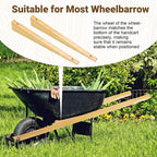 Wheelbarrow Handles Replacement Kit,59'' Wooden Wheel Barrow Parts