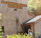 20 Foot Exterior House Cleaning Brush Set with 4-12 ft Extension Pole