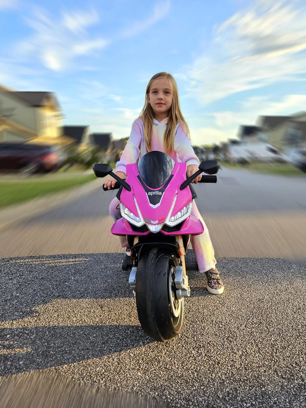 24V Electric Motorcycle for Kids, Ride On Toys for 4-10 Years Old