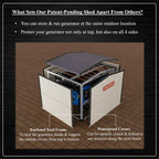 Generator Shed For Storing & Running Generator Outdoor - Combining Generator Covers While Running & Generator Covers for Outside Storage into one