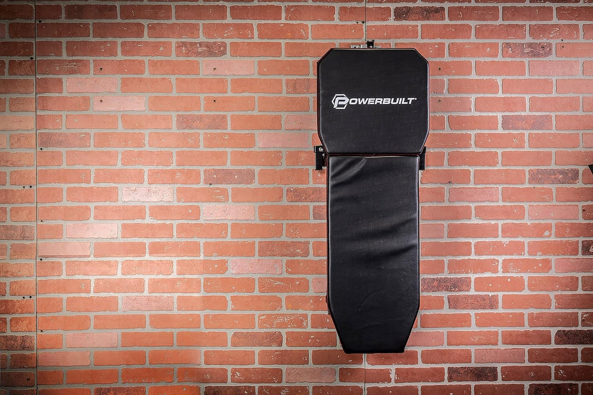 Powerbuilt 3-in-1 Under Dash Creeper, Knee Pad, Roll Laying Down or Upright Inside of Car or Truck, Padding, Easy Fold Garage Storage - 941893ECE