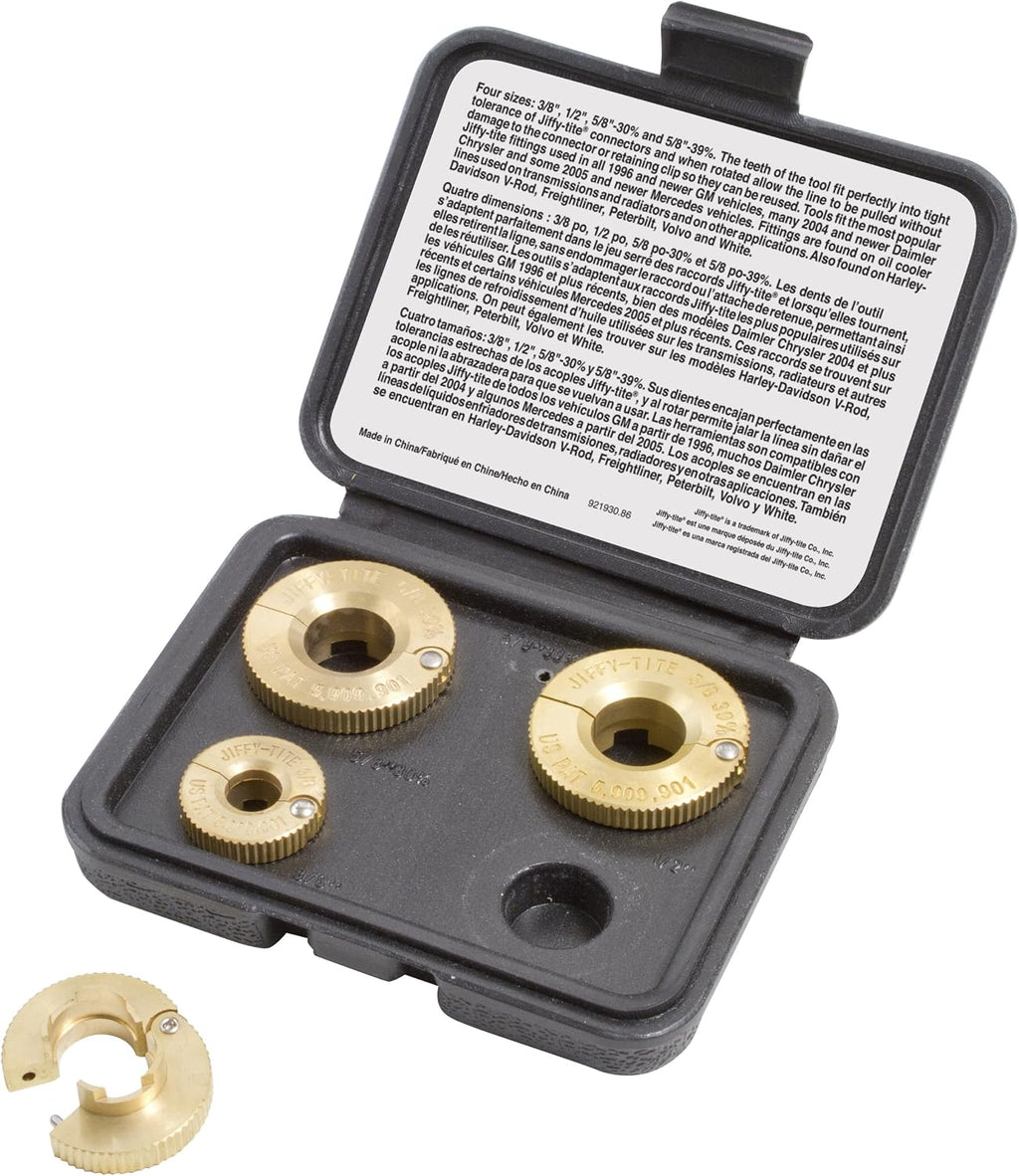 Lisle 22990 4-Piece Low Profile Jiffy-tite Disconnect Set