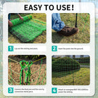 Electric Fence Netting - 47.2" H x 164' L, Portable Movable Livestock Nets Mesh for Lambs, Dogs, Deer, Larger Animals Electric Fencing for Backyards