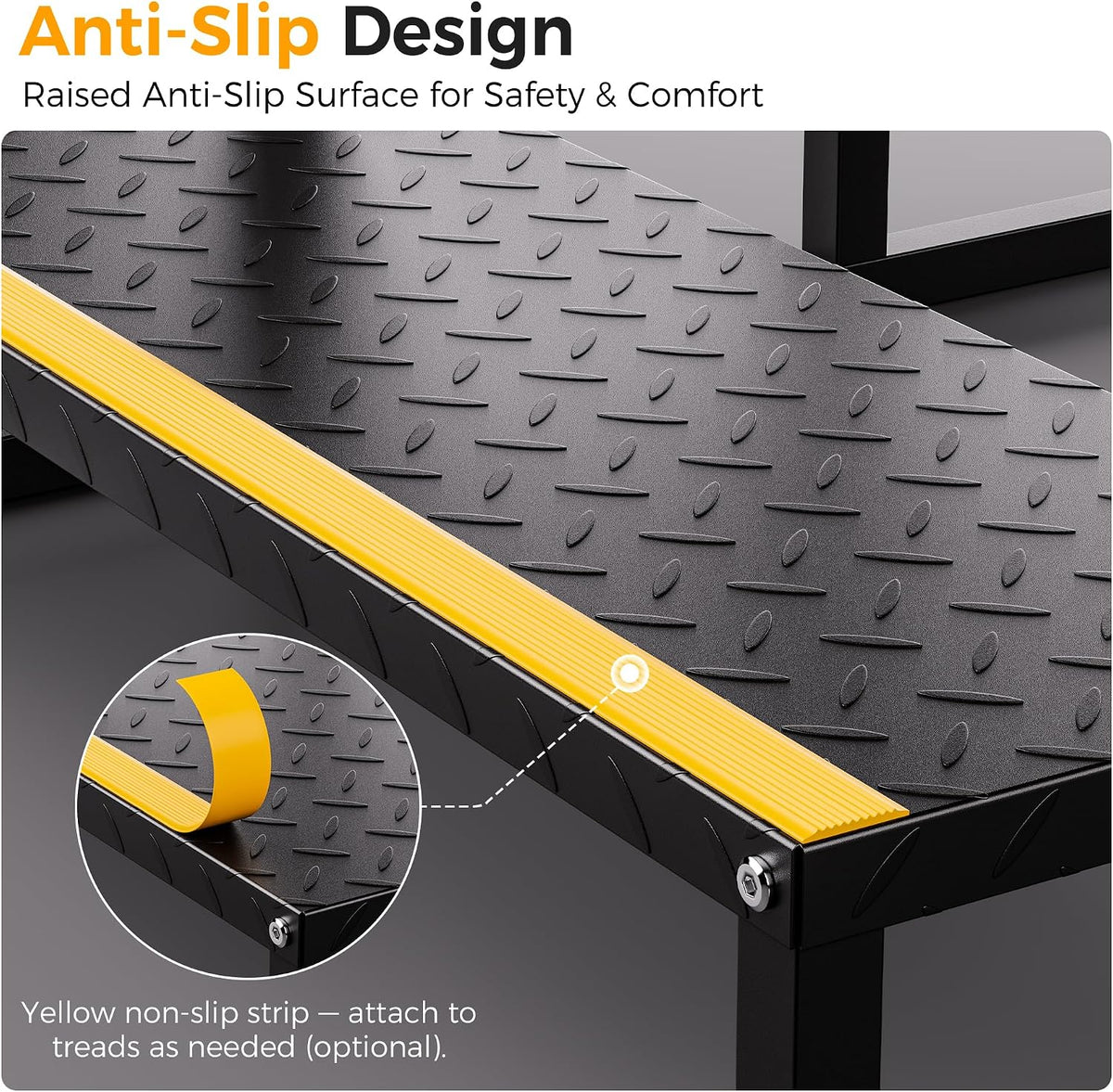 CAMMOO 4-Step Hot Tub Step RV Steps with Wheels, Per Step 1000LBS Capacity