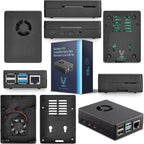 Vilros Raspberry Pi 4 4GB Basic Starter Kit with Fan-Cooled Heavy-Duty Aluminum Alloy Case