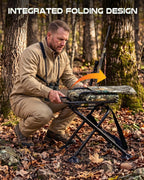 TR Swivel Hunting Chair – 350lbs Folding Ground Chair for Deer Hunting