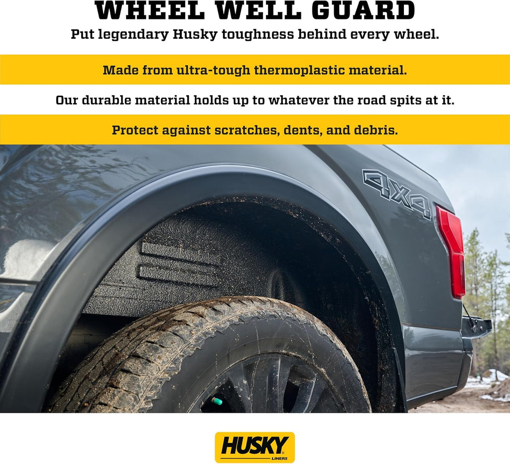 Husky Liners Wheel Well Rear Guards for 2021-2026 Ford F-150 NO Raptor
