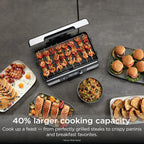 Ninja® Sizzle™ Pro XL 20'' Indoor Griddle & Grill, Silver, GX101