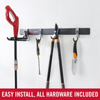 Rubbermaid Fasttrack Garage Organization System All-in-One Rail & Hook Kit, 5-Piece (1784417)