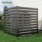 42" H x 38" W (2 Panels) Air Conditioner Fence, Outdoor Privacy Screens, Pool Equipment Enclosure, No Dig Garbage Can Fence for Outside Backyard