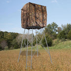Muddy Steel 7' Tall Quad Pod Hunting Blind Cover with 4 Zippered Windows