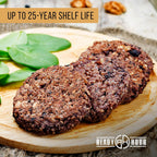 Ready Hour, Black Bean Burger Mix, Real Non-Perishable Recipe, 25-Year Shelf Life, Emergency and Adventure Food Supply, Includes 10 Resealable