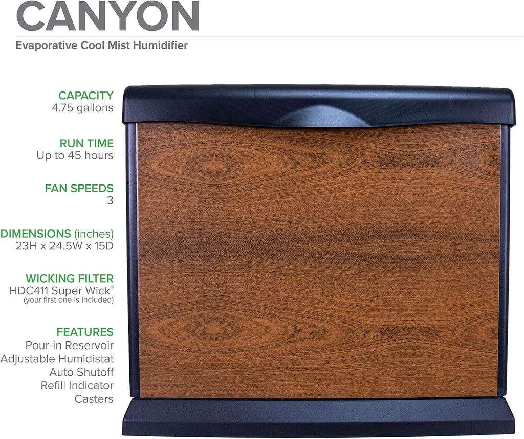 AIRCARE Whole-House Console-Style Evaporative Humidifier for Coverage up to 3,700 sq. ft. (Canyon)