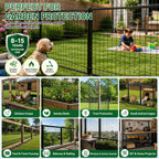 PVC Coated Welded Wire Mesh 16GA 48in x 100ft, 2x3 Mesh Black Fence Roll