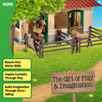 Schleich Farm World - Stable with Horses and Accessories - Kids 3+ | 42195