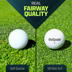 GoSports Elite Golf Hitting Mat for Indoor and Outdoor Practice - Withstands Thousands of Shots - Heavy-Duty Turf Driving Range Mats Works with Golf