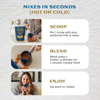 Earth Echo Cacao Bliss, Organic Cacao Powder Drink Mix, 30 Servings