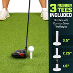 GoSports Elite Golf Hitting Mat for Indoor and Outdoor Practice - Withstands Thousands of Shots - Heavy-Duty Turf Driving Range Mats Works with Golf