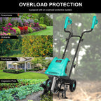 12'' 10.5AMP Corded Electric Garden Roto Tiller Cultivator Powerful