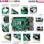 Vilros Raspberry Pi 4 4GB Basic Starter Kit with Fan-Cooled Heavy-Duty Aluminum Alloy Case
