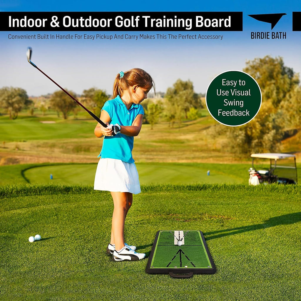 Birdie Golf Swing Training Mat - Sequin Tech, Analyzes Swing Path, Portable